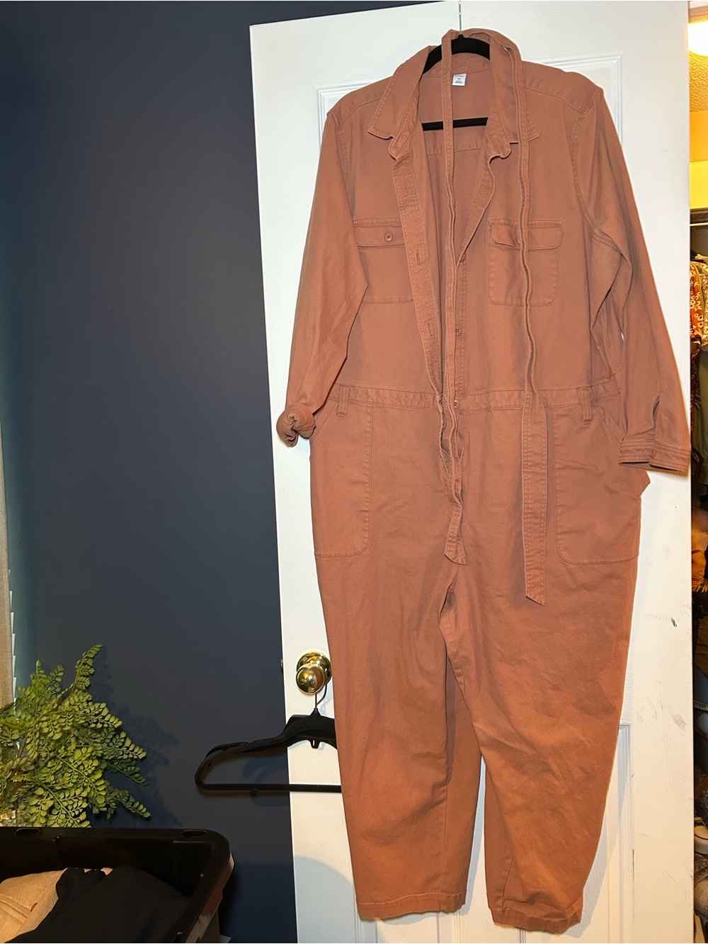 Old Navy Relaxed Utility Jumpsuit in Rust - Women's